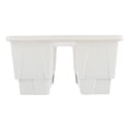 thumbnail image 1 of Pure Garden 20.75in Railing Planter - 6-Gal Outdoor Flower Box, White, 1 of 6