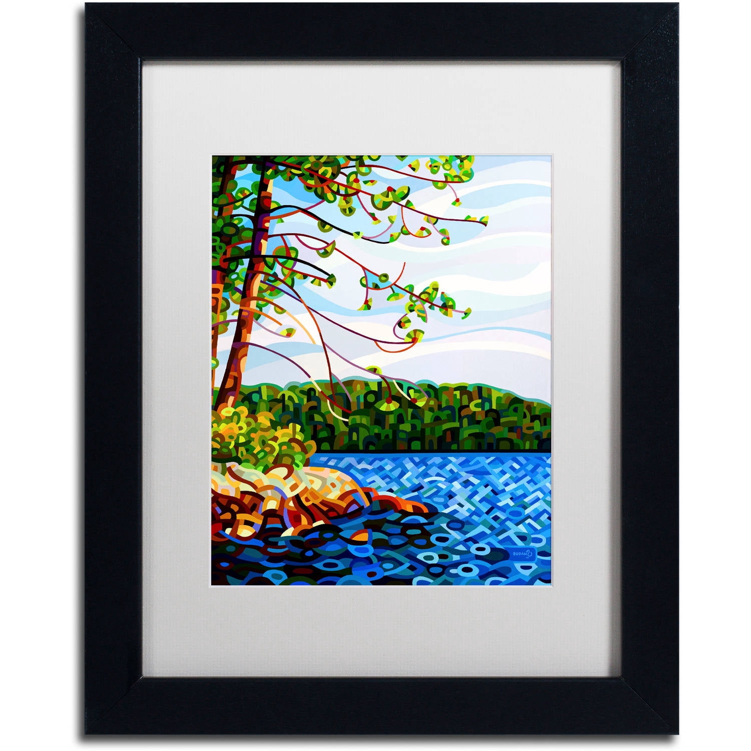 Mandy Budan 'View From Mazengah' Matted Framed Art