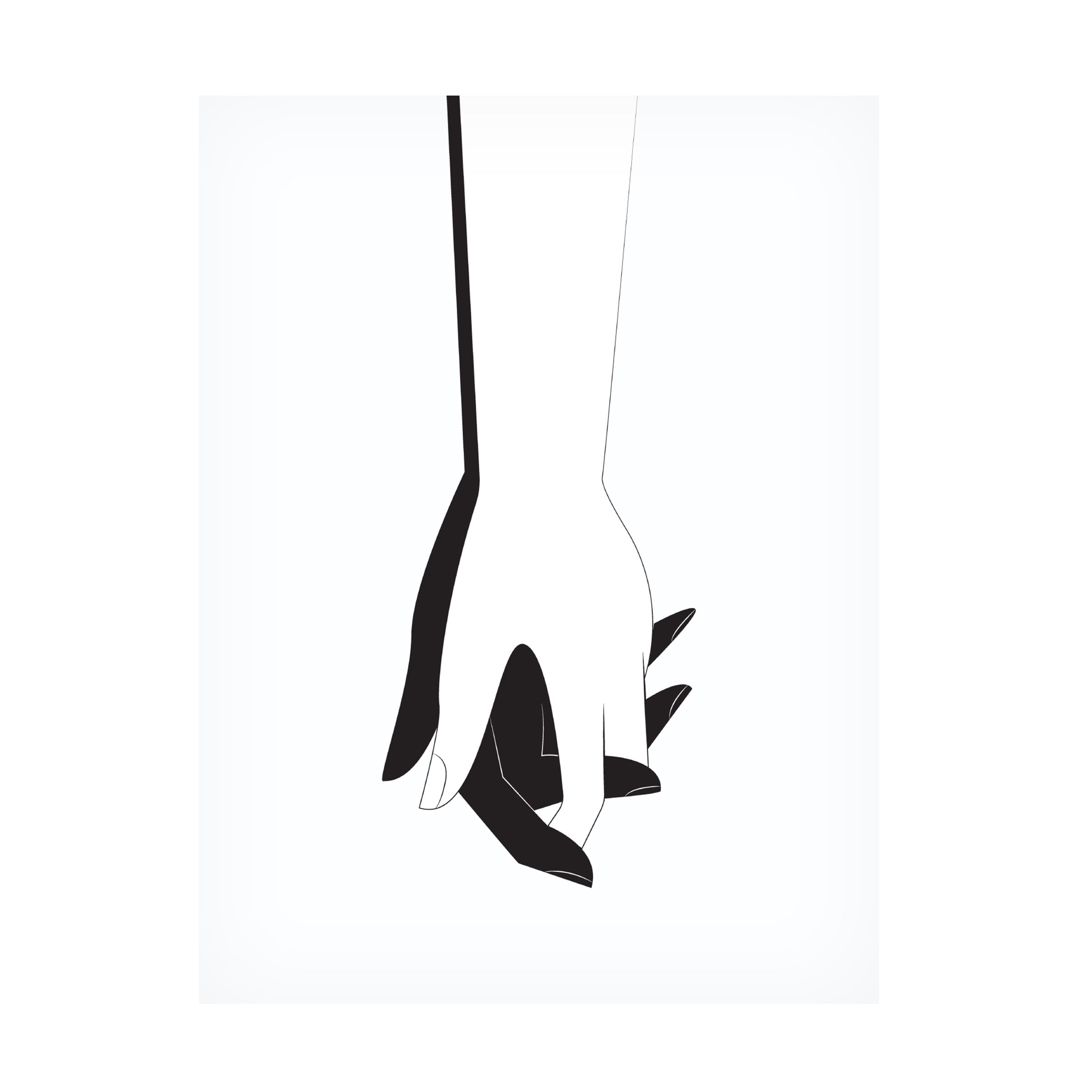 Beth Cai 'Hold Hands' Canvas Art
