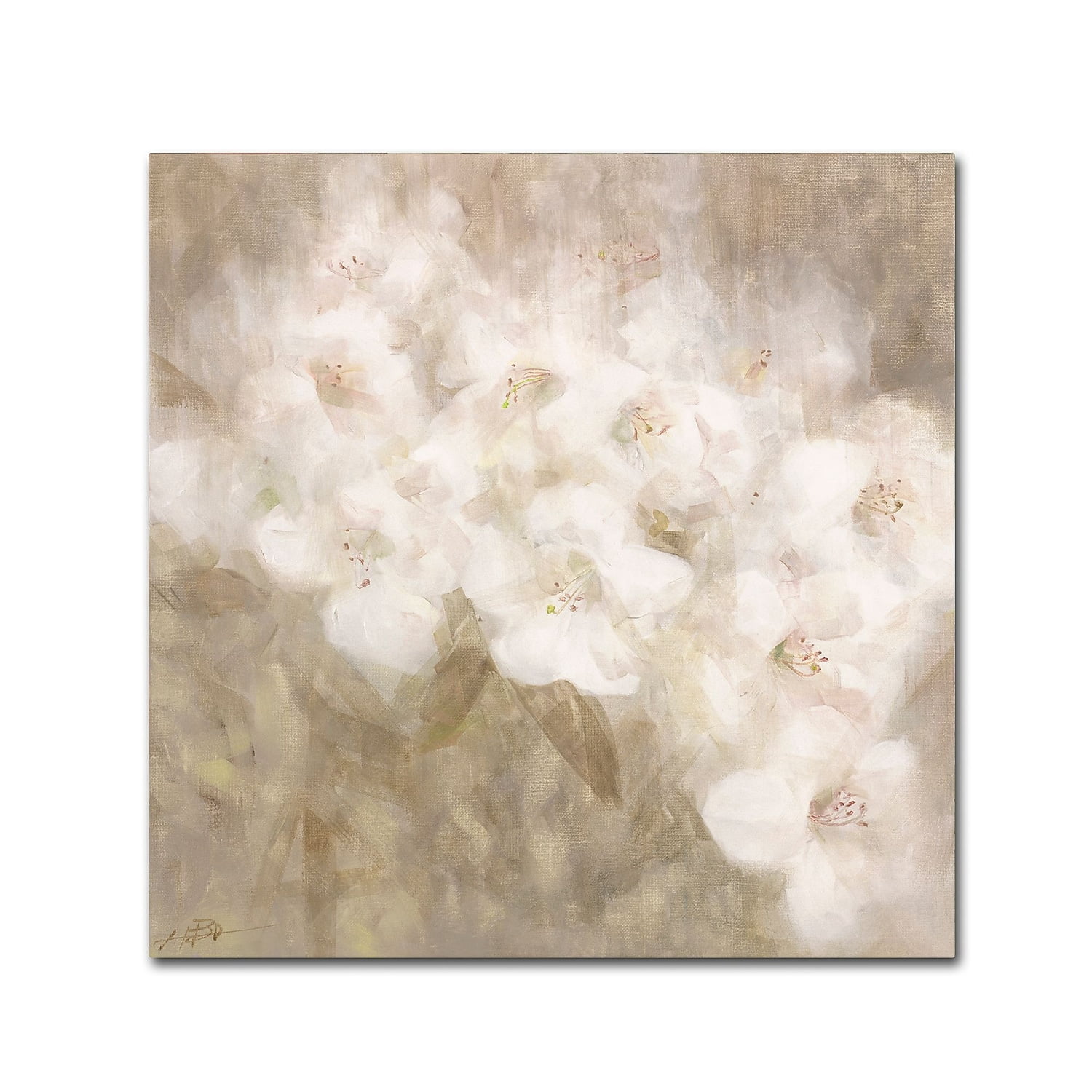 Li Bo 'Wild Flowers II' Canvas Art