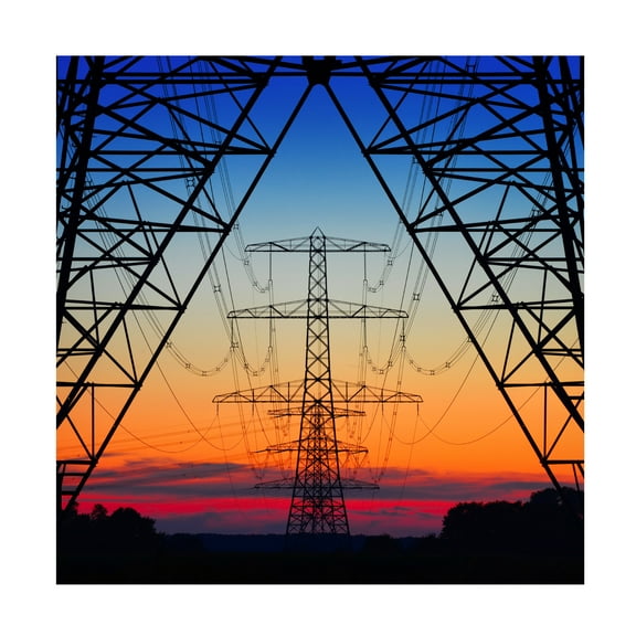 Riekus Reinders 'Electric Coloured Sky' Canvas Art