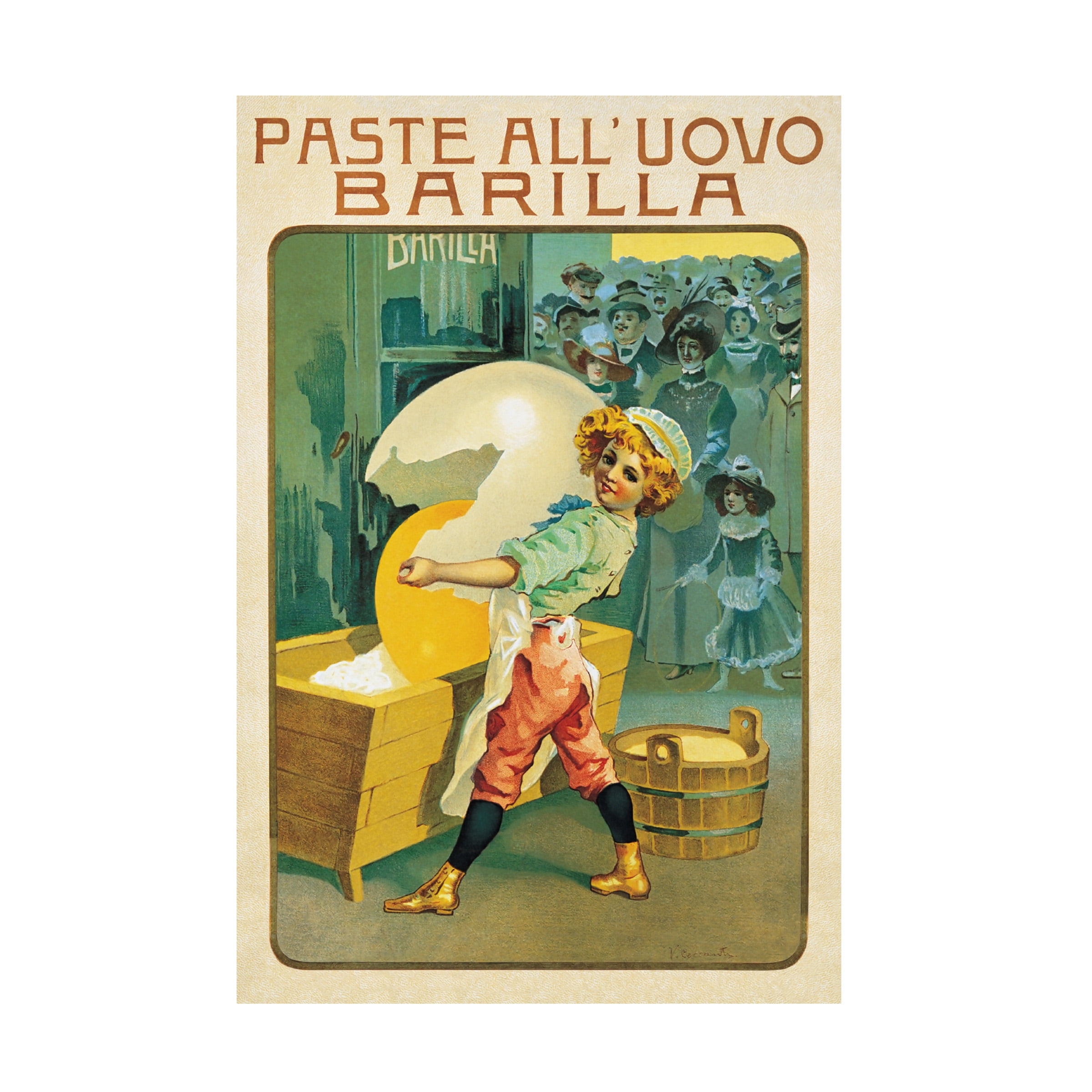 Vintage Apple Collection 'Barilla Pasta Egg' Canvas Art