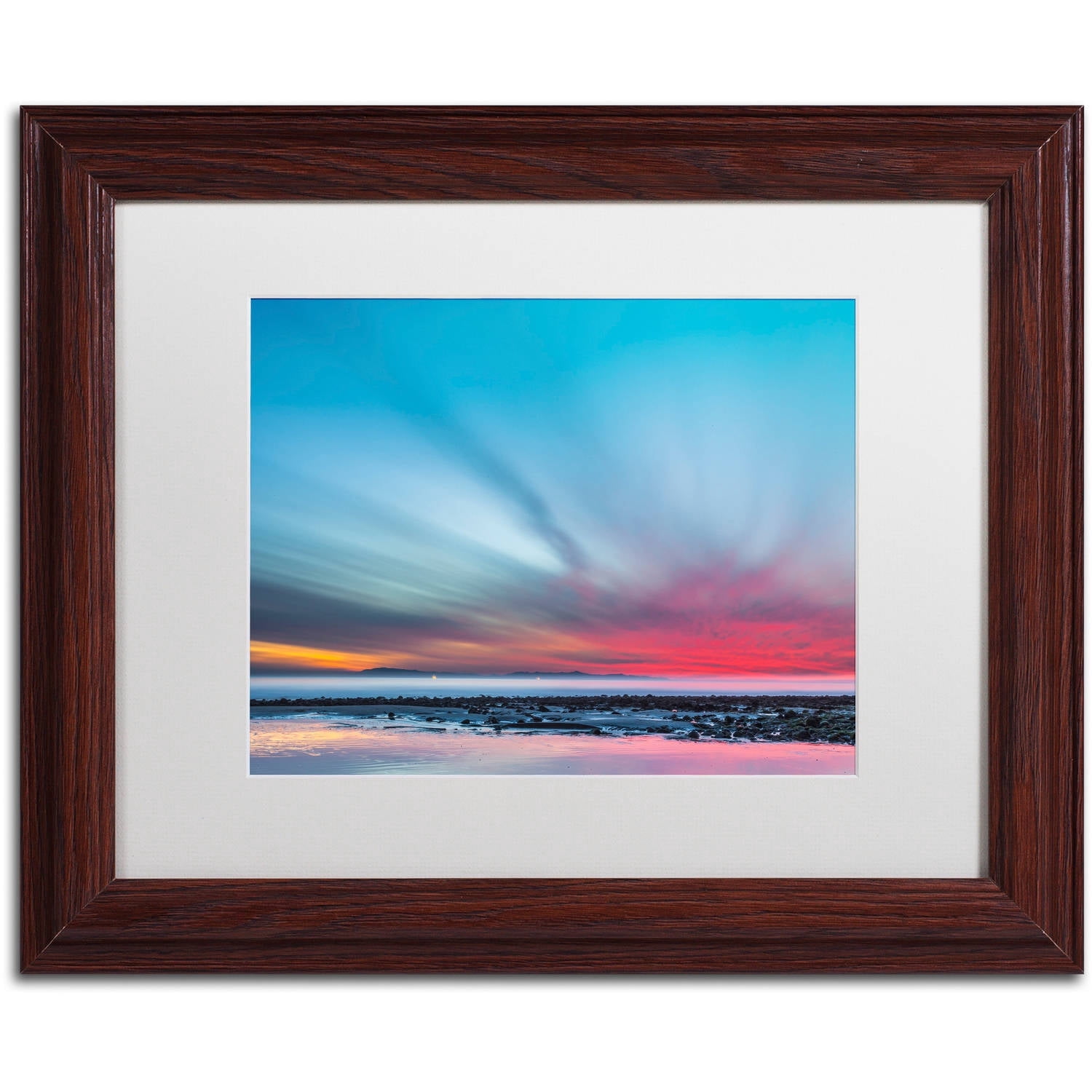 Chris Moyer 'Last Light' Matted Framed Art
