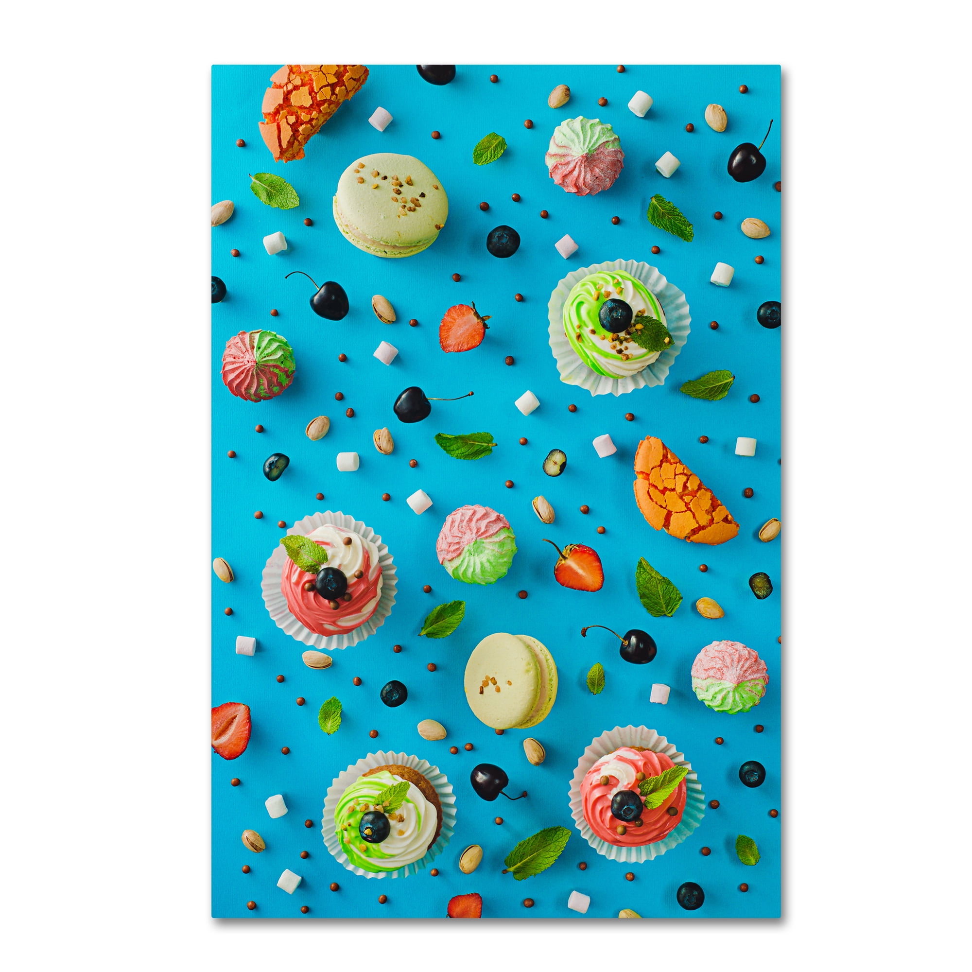 Dina Belenko 'Sweet Pattern Cupcake' Canvas Art