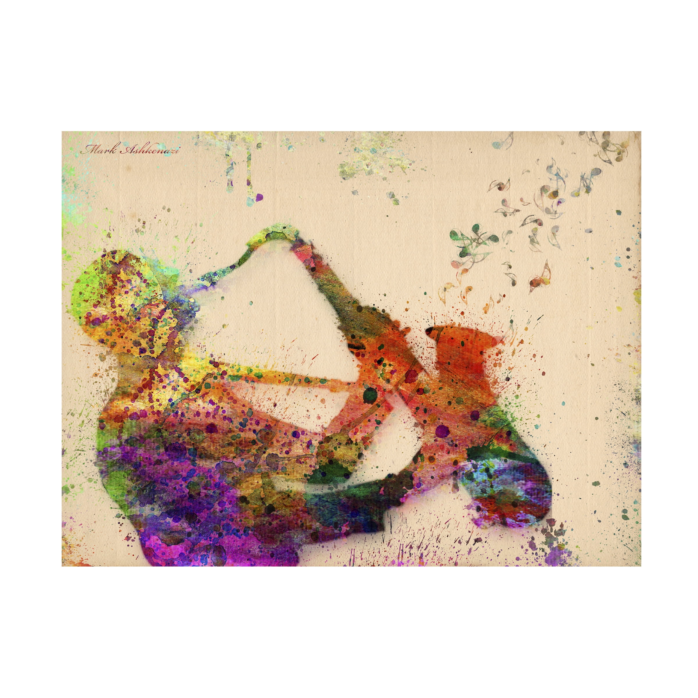 Mark Ashkenazi 'Saxophone' Canvas Art