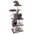 thumbnail image 1 of PETMAKER 5-Tier Cat Tree with Scratch Posts, Perches, Huts, and More (Gray), 1 of 7