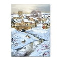thumbnail image 1 of The Macneil Studio 'Winter Village Stream' Canvas Art, 1 of 3