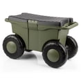 thumbnail image 1 of Pure Garden Rolling Garden Cart with Seat - Storage with Tool Tray (Green), 1 of 11