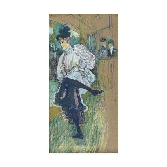 Toulouse-Lautrec 'Jane Avril dancing' Canvas Art