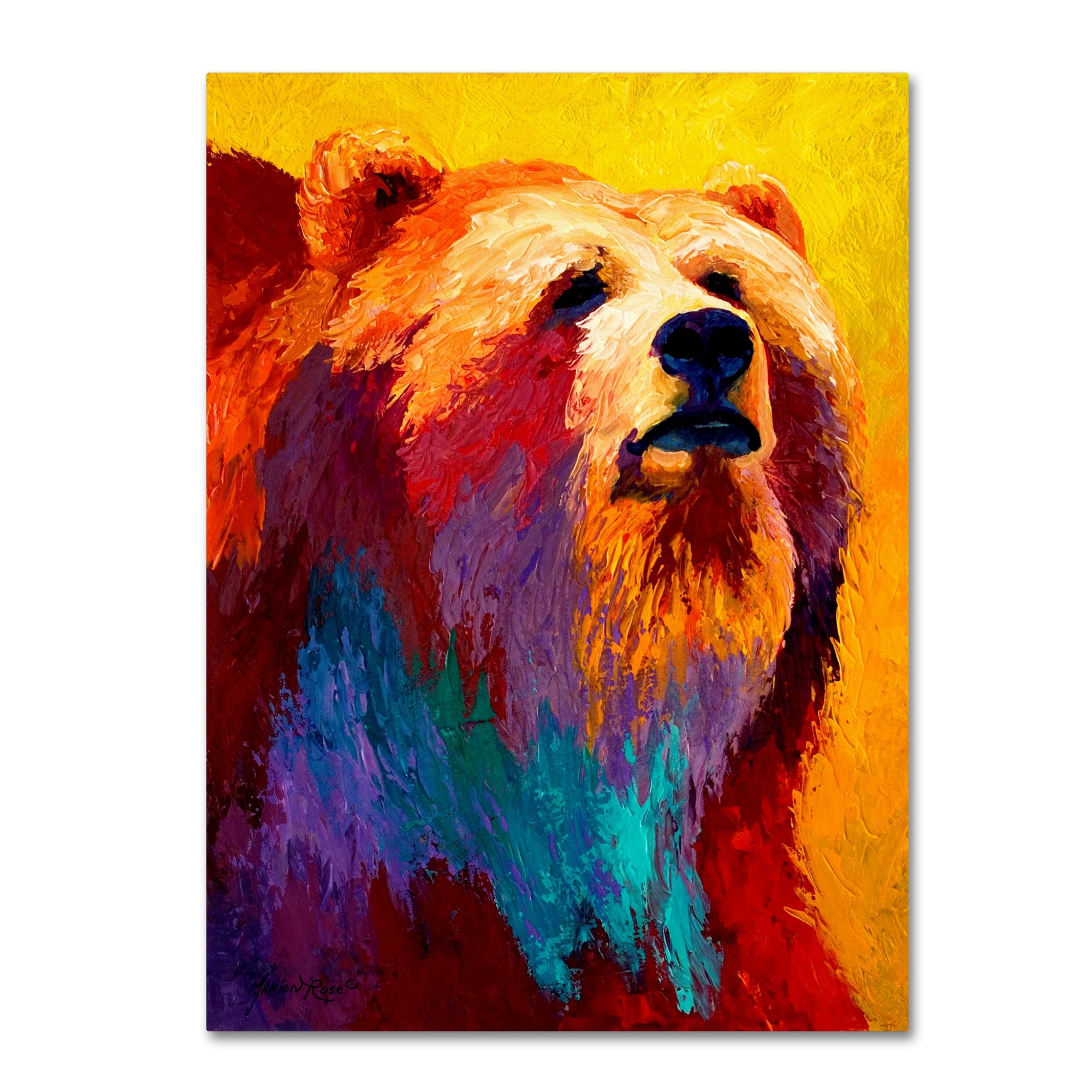 Marion Rose 'Ab Grizz III' Canvas Art