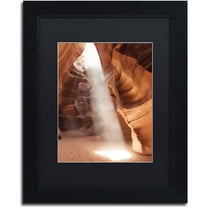 Moises Levy 'Illumination I' Black Matted Framed Art