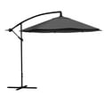 thumbnail image 1 of Pure Garden 10-Foot Offset Patio Umbrella with Crank and Base (Gray), 1 of 7