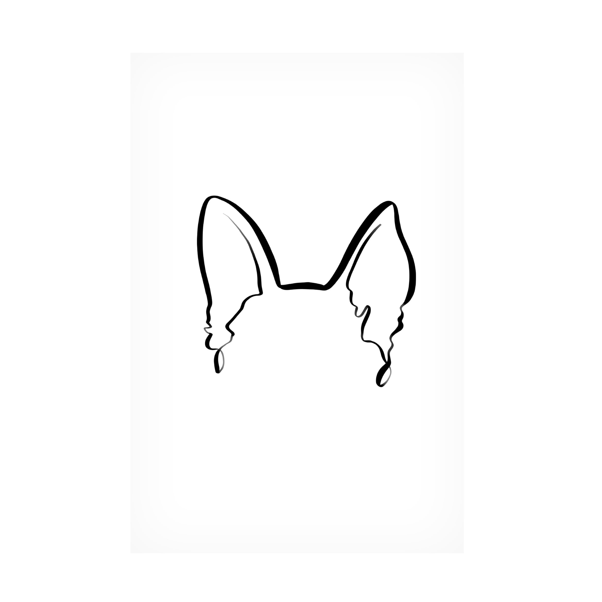Hanna Lee Tidd 'Dog Ears German Shepherd' Canvas Art