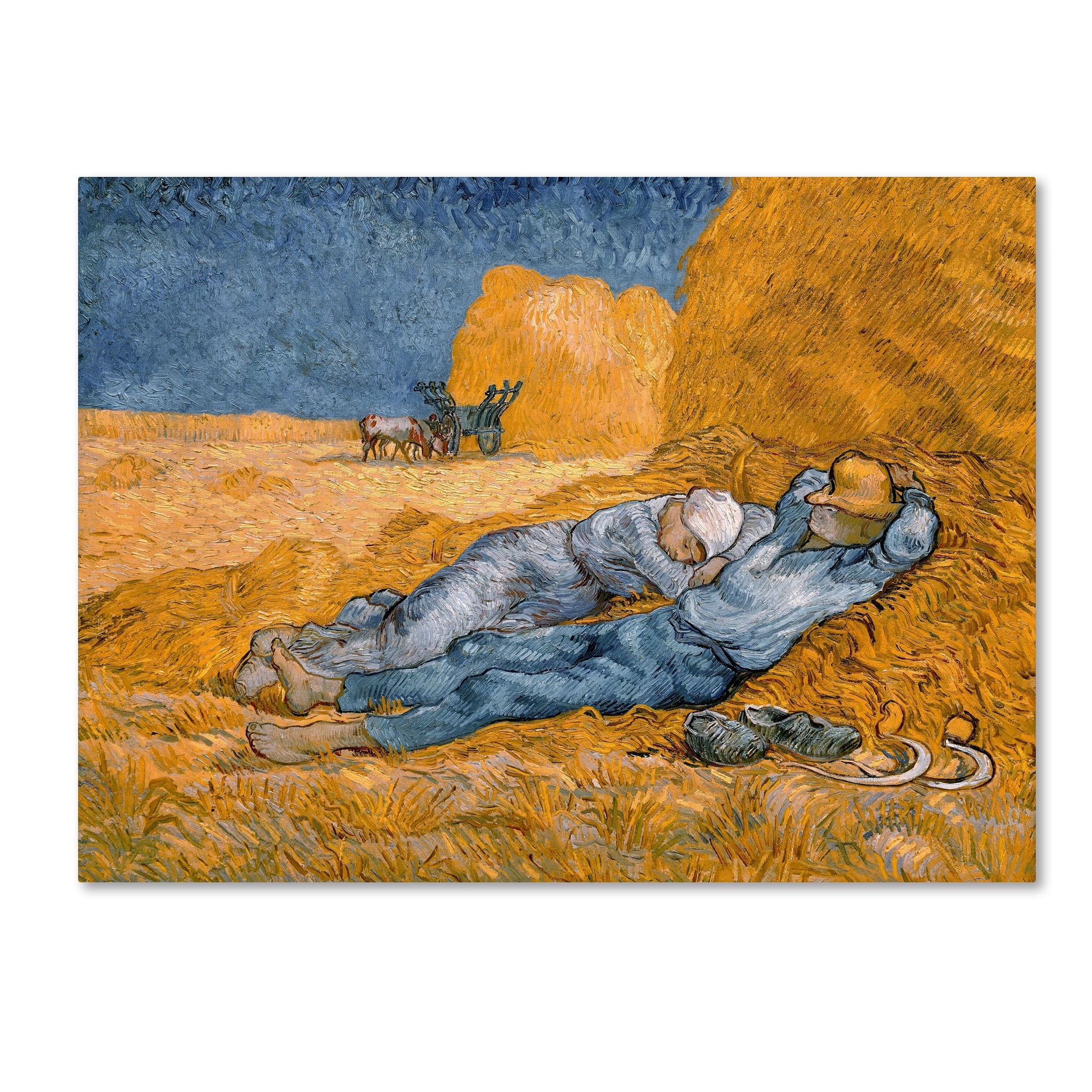 Van Gogh 'Rest From Work' Canvas Art