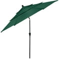 thumbnail image 1 of Pure Garden 10 ft Patio Umbrella - 3-Tier Outdoor Sunshade, Hunter Green, 1 of 10