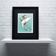 thumbnail image 1 of Carla Martell 'Fish Boy' Black Matted Framed Art, 1 of 5