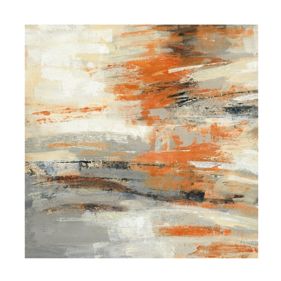 Silvia Vassileva 'Golden Dust Crop Orange' Canvas Art