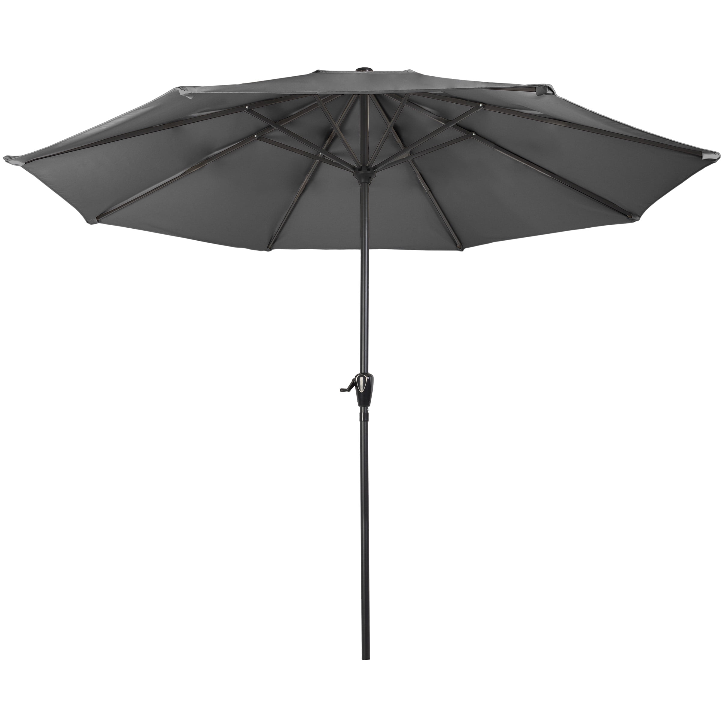 Pure Garden 9FT Outdoor Vented Patio Umbrella with Easy Crank (Navy)