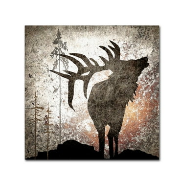 LightBoxJournal 'Calling Elk' Canvas Art
