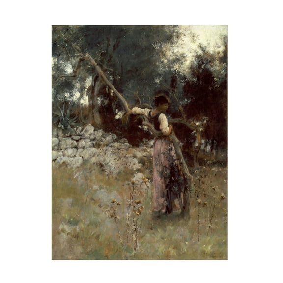 John Singer Sargent 'A Capriote' Canvas Art
