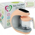 thumbnail image 1 of EVLA’s Baby Food Maker with Touch Screen and 6 Reusable Pouches, Peach, 1 of 3