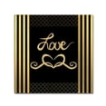 thumbnail image 1 of LightBoxJournal 'Black & Gold - Feathered Fashion Love' Canvas Art, 1 of 3