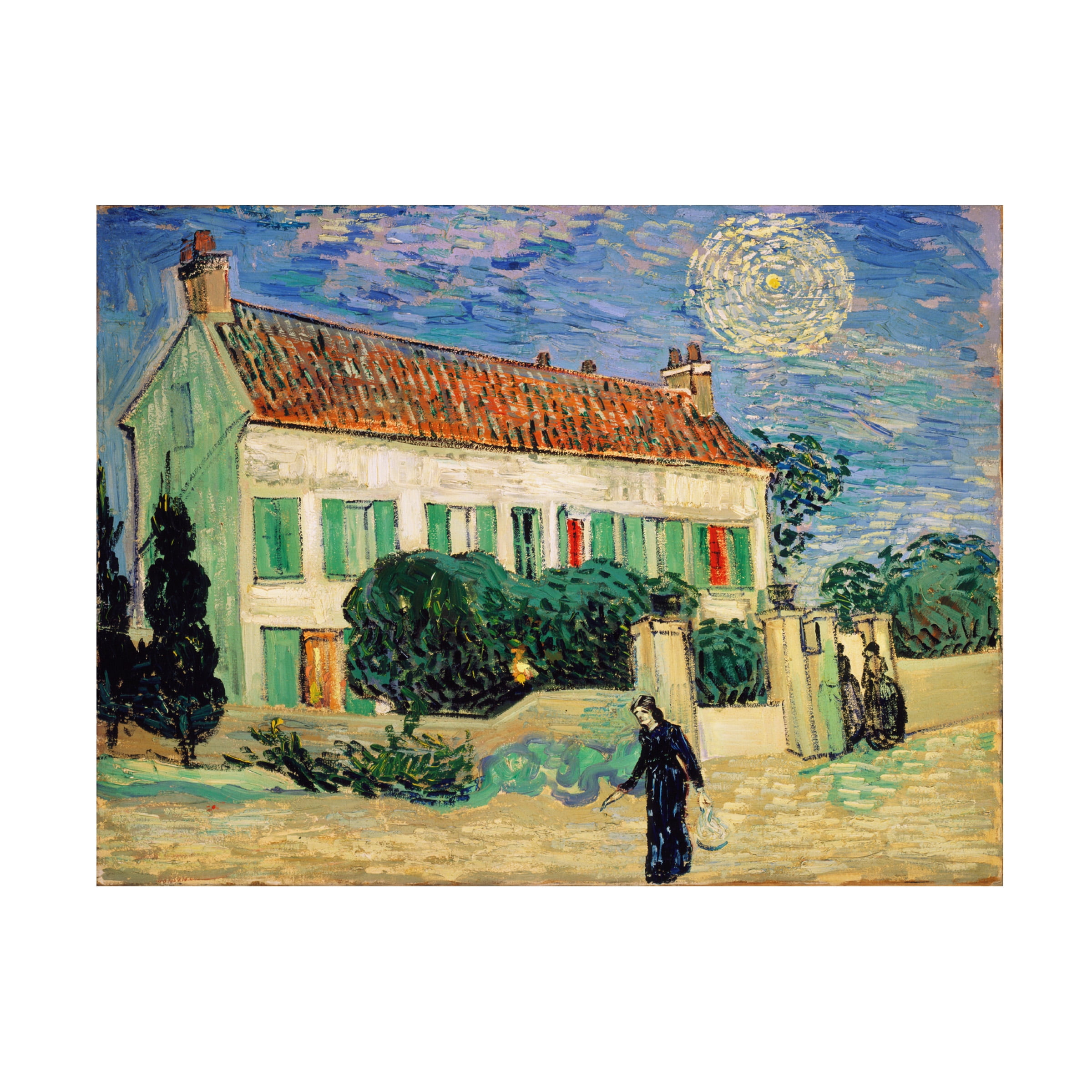 Vincent van Gogh 'White House at Night' Canvas Art