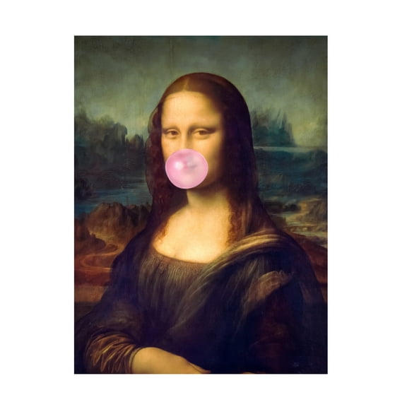 Taudalpoi 'Mona Lisa Bubble Gum' Canvas Art