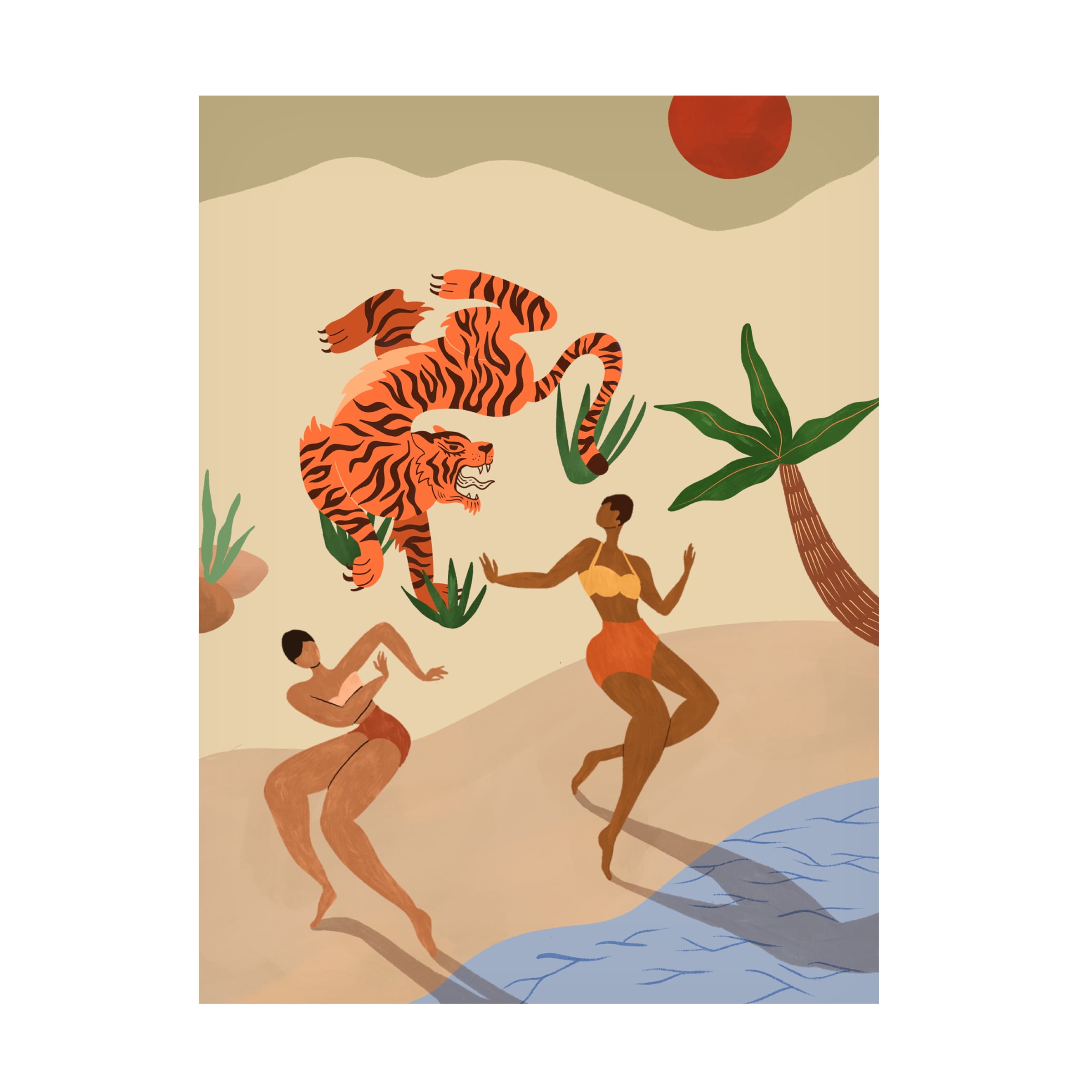 Arty Guava 'Dancing Tiger' Canvas Art