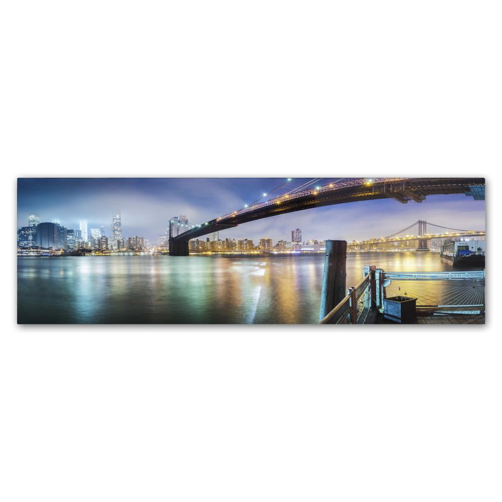 Moises Levy 'Brooklyn Bridge Panorama' Canvas Art