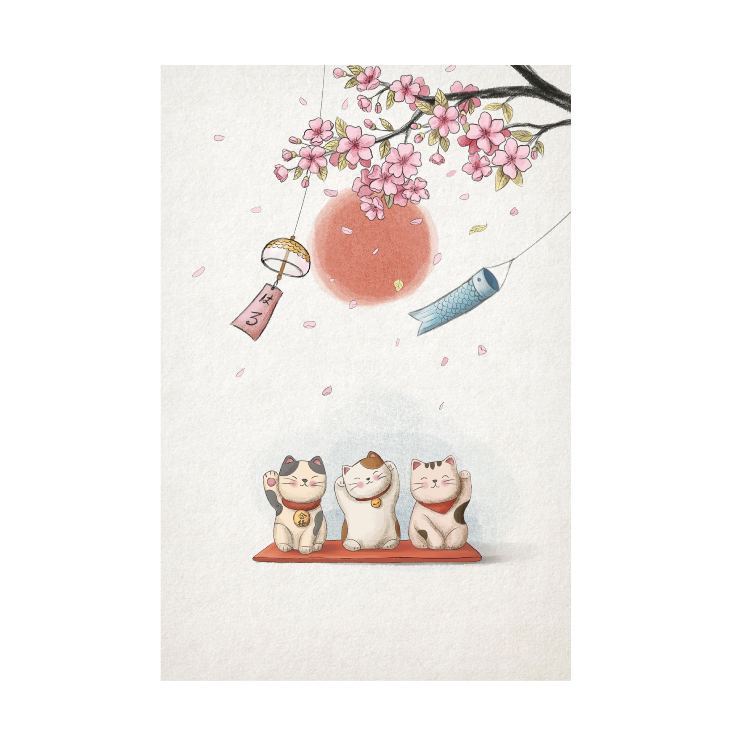 Xuan Thai 'Lucky Cat' Canvas Art
