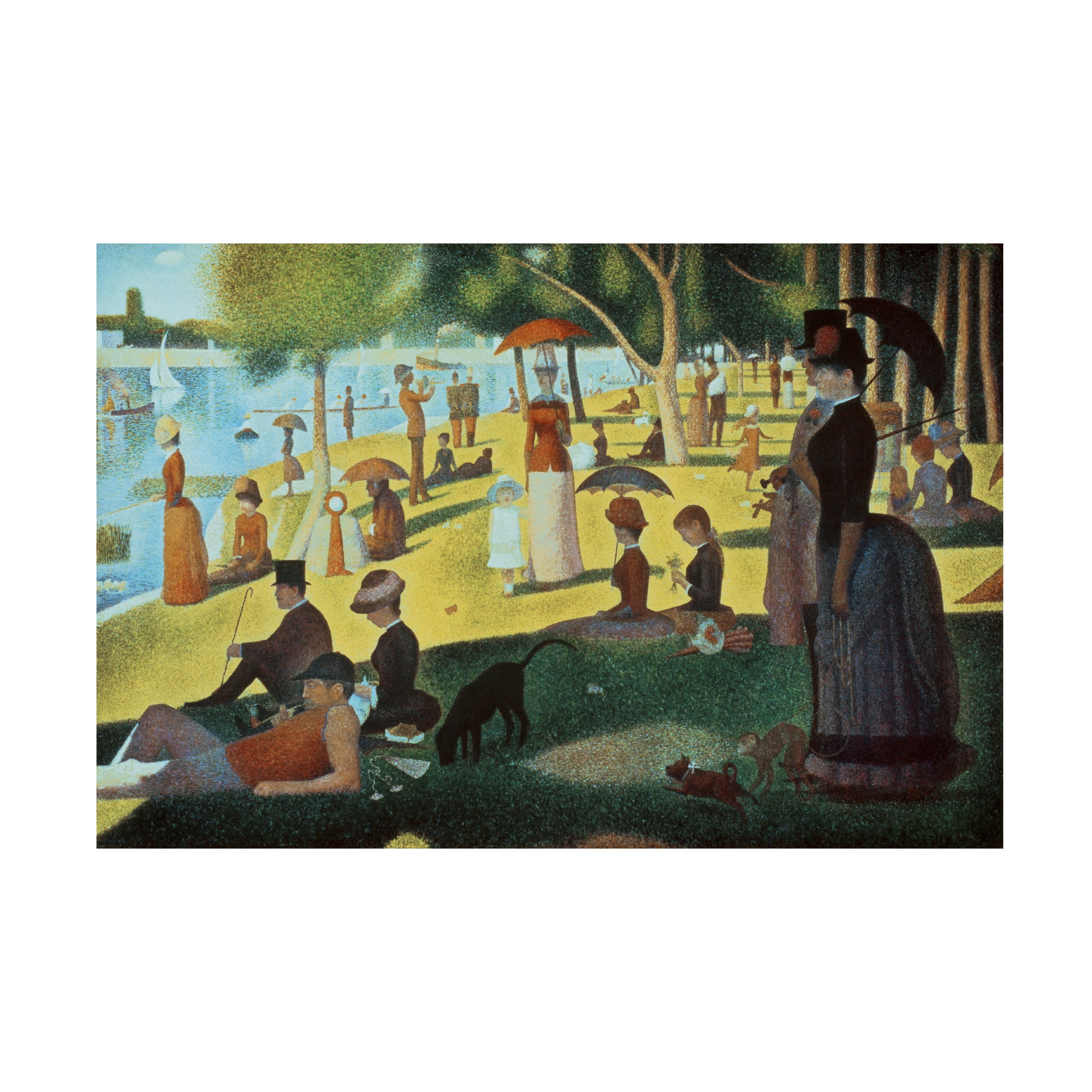 Georges Seurat 'Sunday Afternoon on the Island' Canvas Art