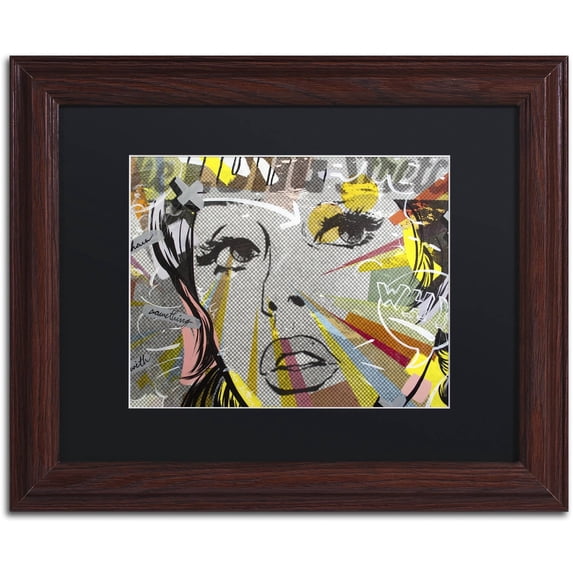 Dan Monteavaro 'The Long Stretch' Black Matted Framed Art