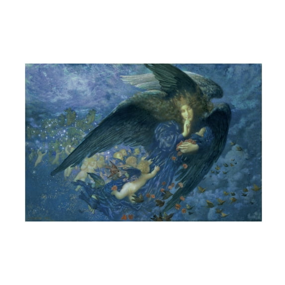 Edward Robert Hughes 'Night Train of Stars' Canvas Art