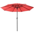 thumbnail image 1 of Pure Garden 10FT Patio Umbrella - Auto Tilt and Vented Canopy (Terracotta), 1 of 10