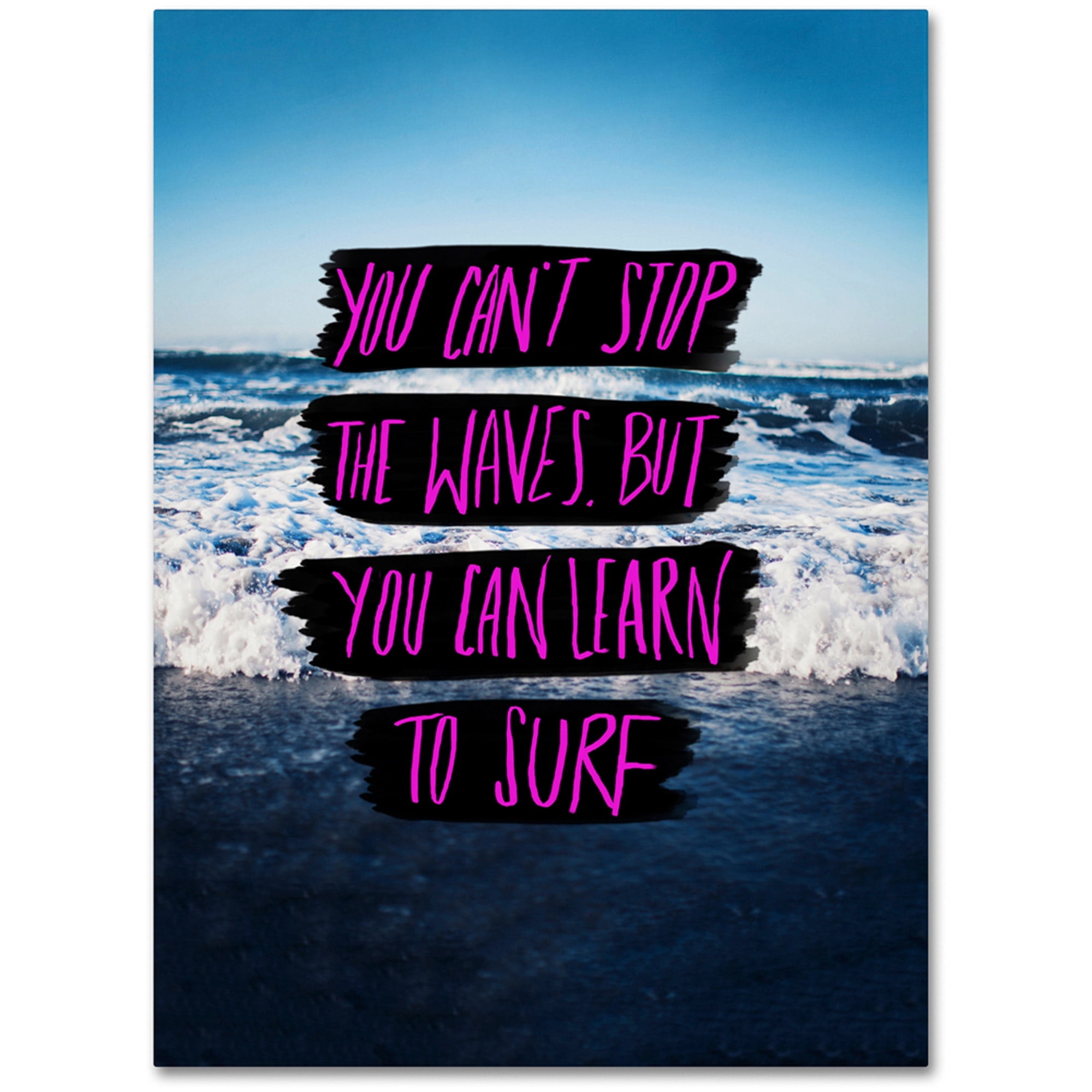 Leah Flores 'Learn to Surf' Canvas Art