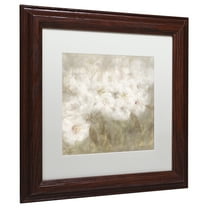 Li Bo 'Wild Flowers I' Matted Framed Art