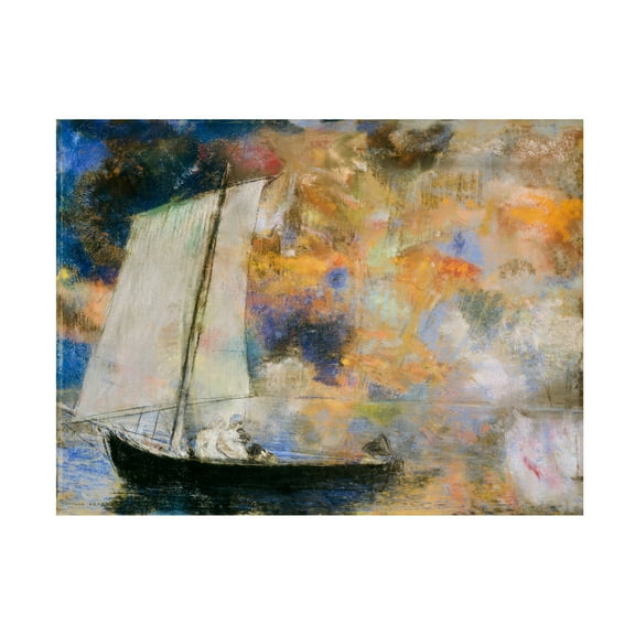 Odilon Redon 'Flower Clouds' Canvas Art