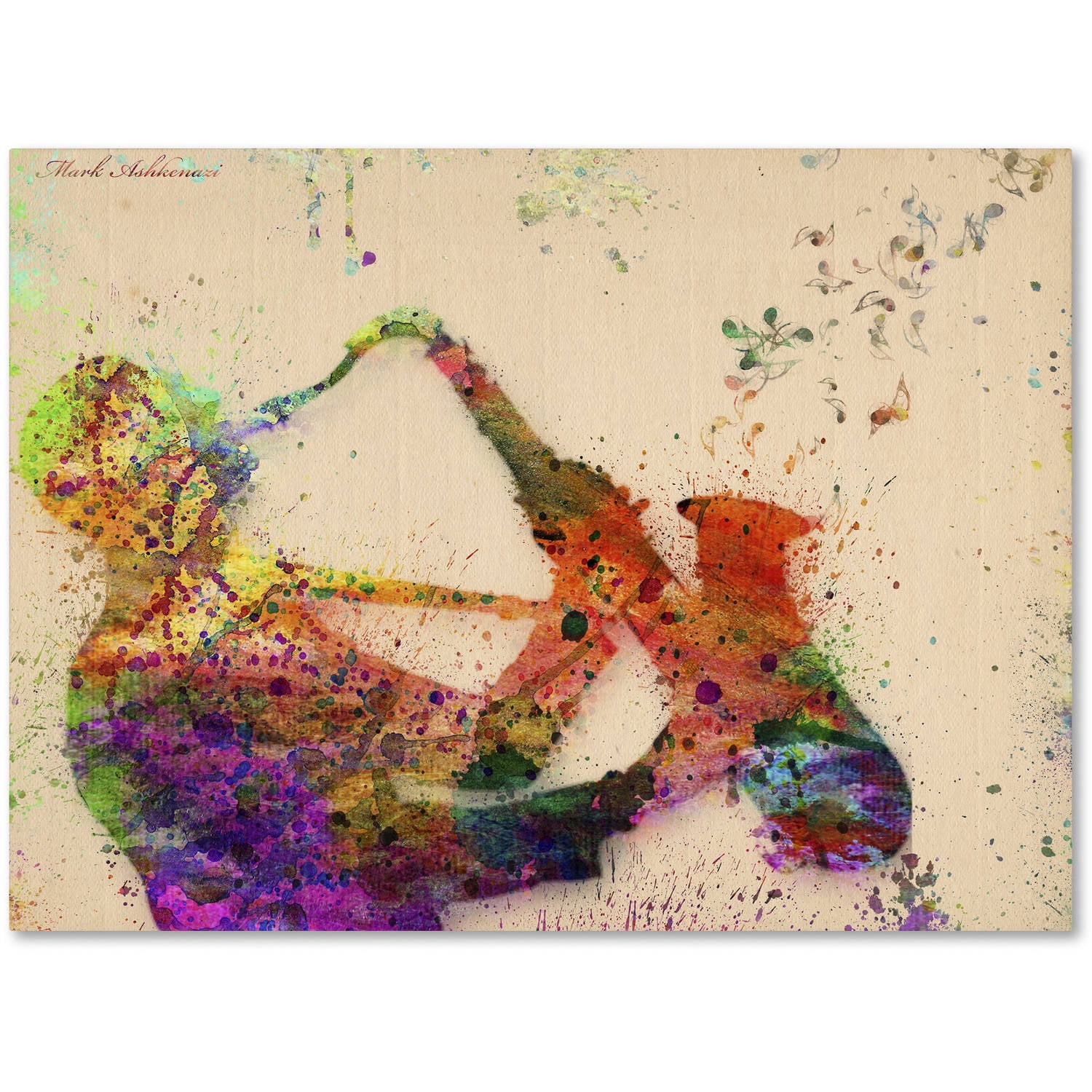 Mark Ashkenazi 'Saxophone' Canvas Art