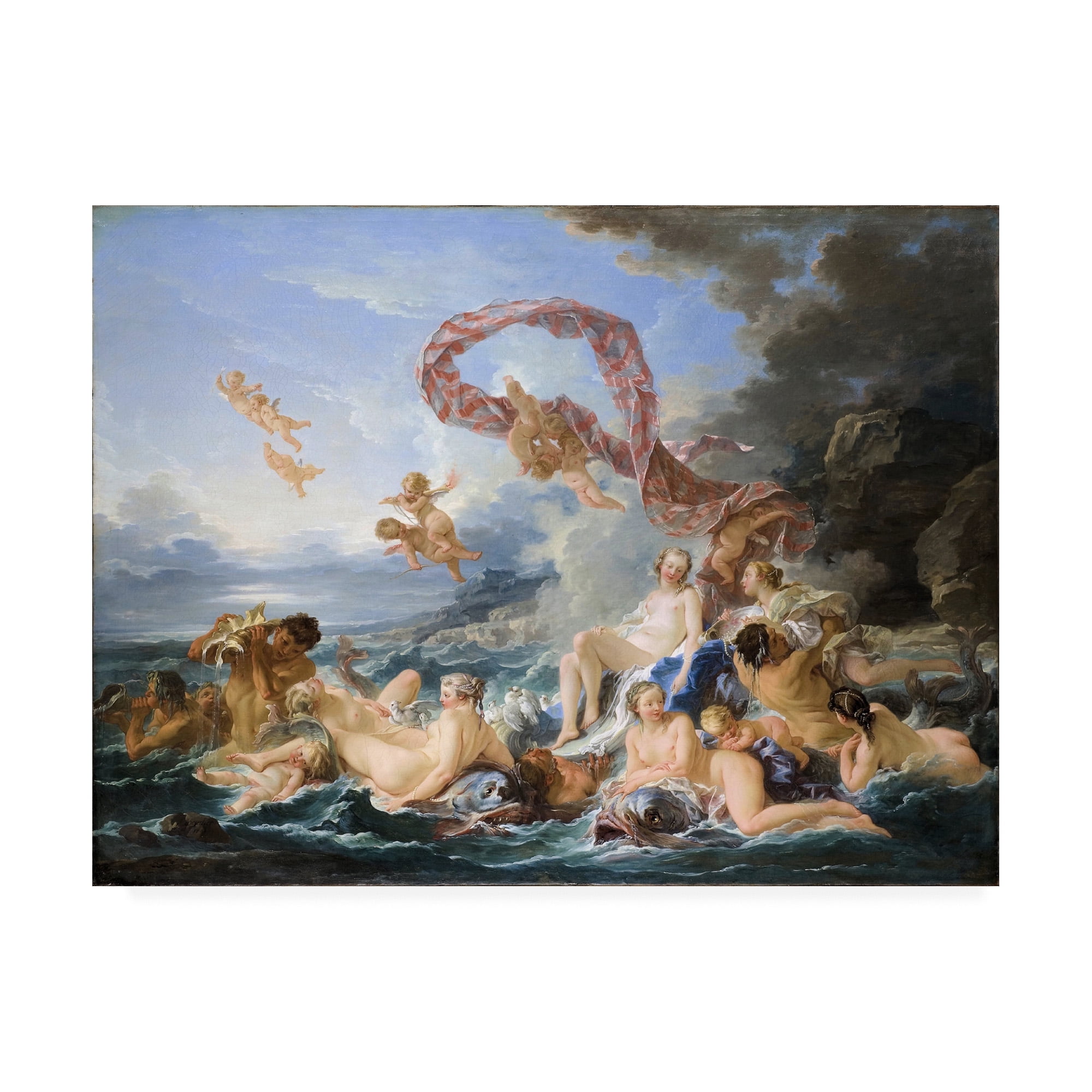 Francois Boucher 'The triumph of Venus' Canvas Art