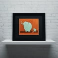 thumbnail image 1 of Carla Martell 'Skateboard Elephant' Black Matted Framed Art, 1 of 5