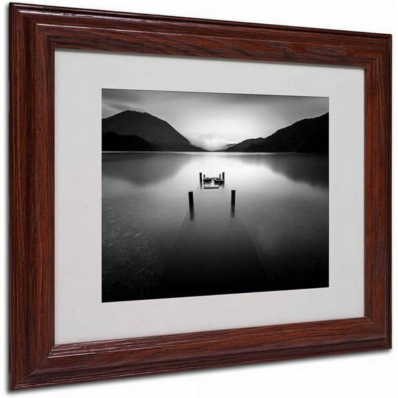 Matted art under acrylic in a wood frame