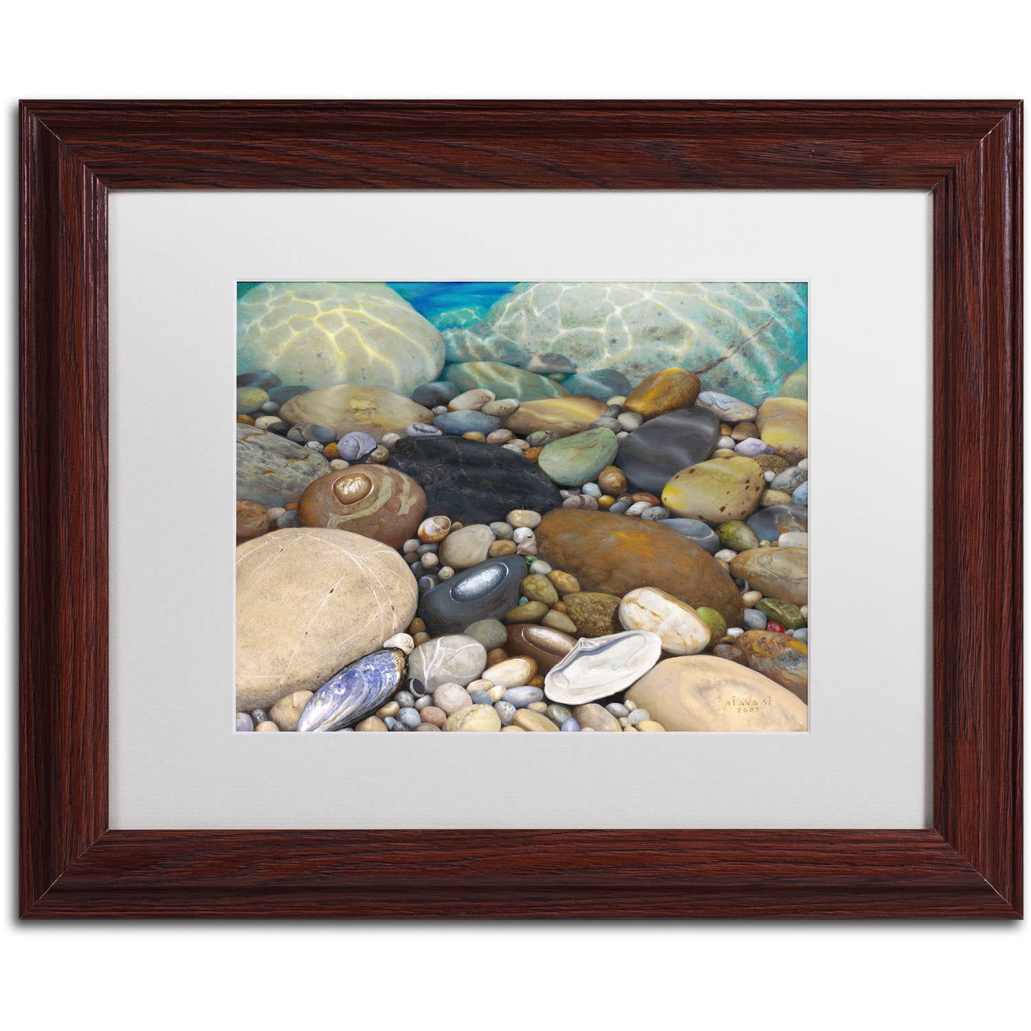 Stephen Stavast 'Shoreline Treasures' Matted Framed Art