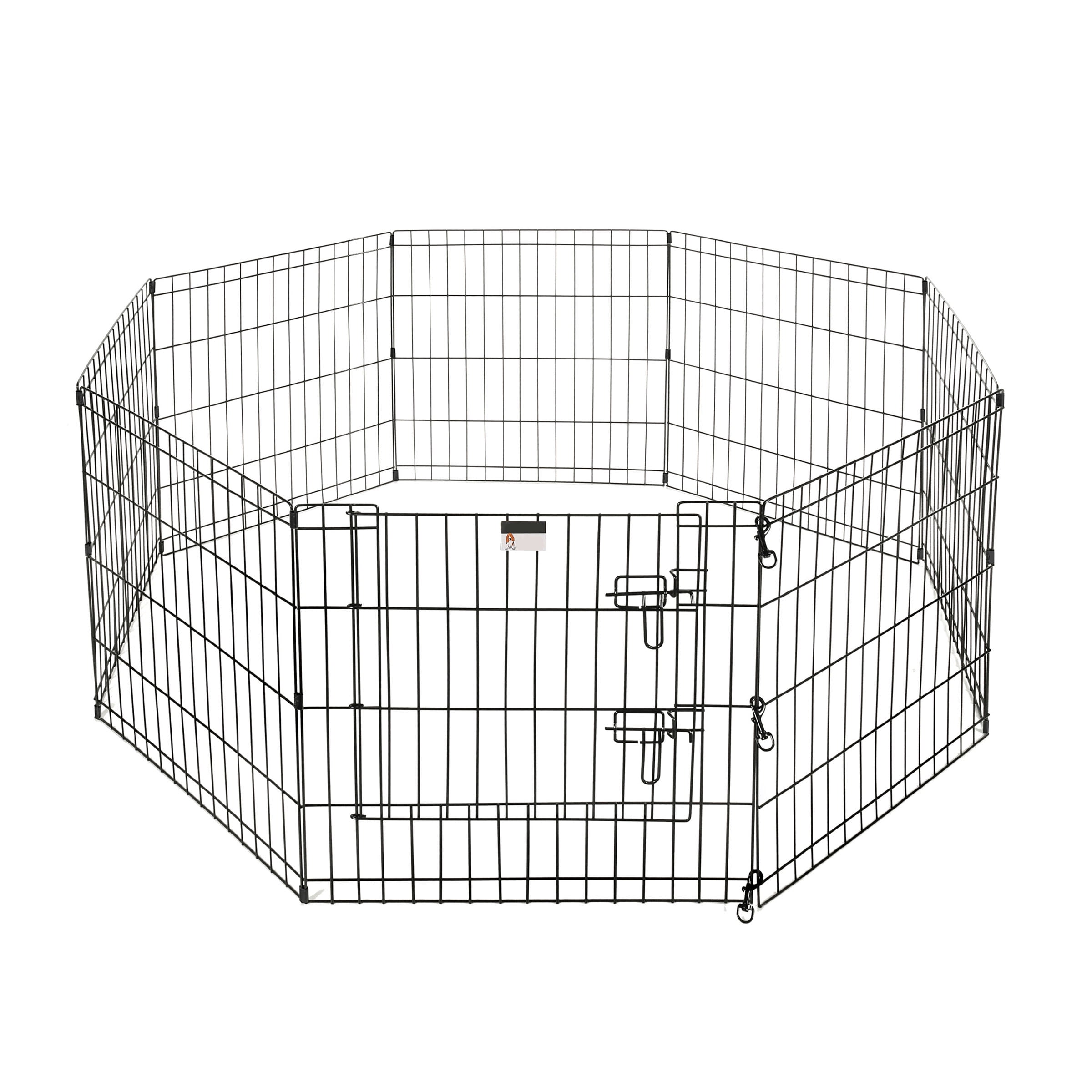 PETMAKER Indoor/Outdoor Foldable Puppy Dog Playpen with Eight 24in Panels