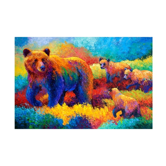 Marion Rose 'Grizz Family' Canvas Art