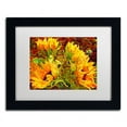 thumbnail image 1 of Mandy Budan 'Four Sunflowers' Matted Framed Art, 1 of 4