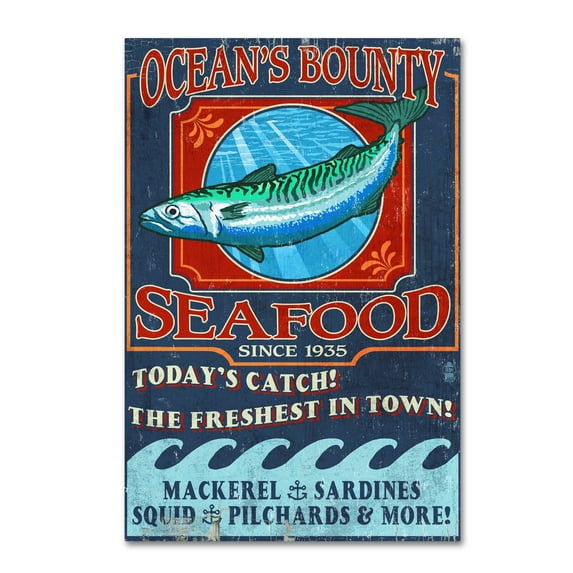 Lantern Press 'Fish' Canvas Art