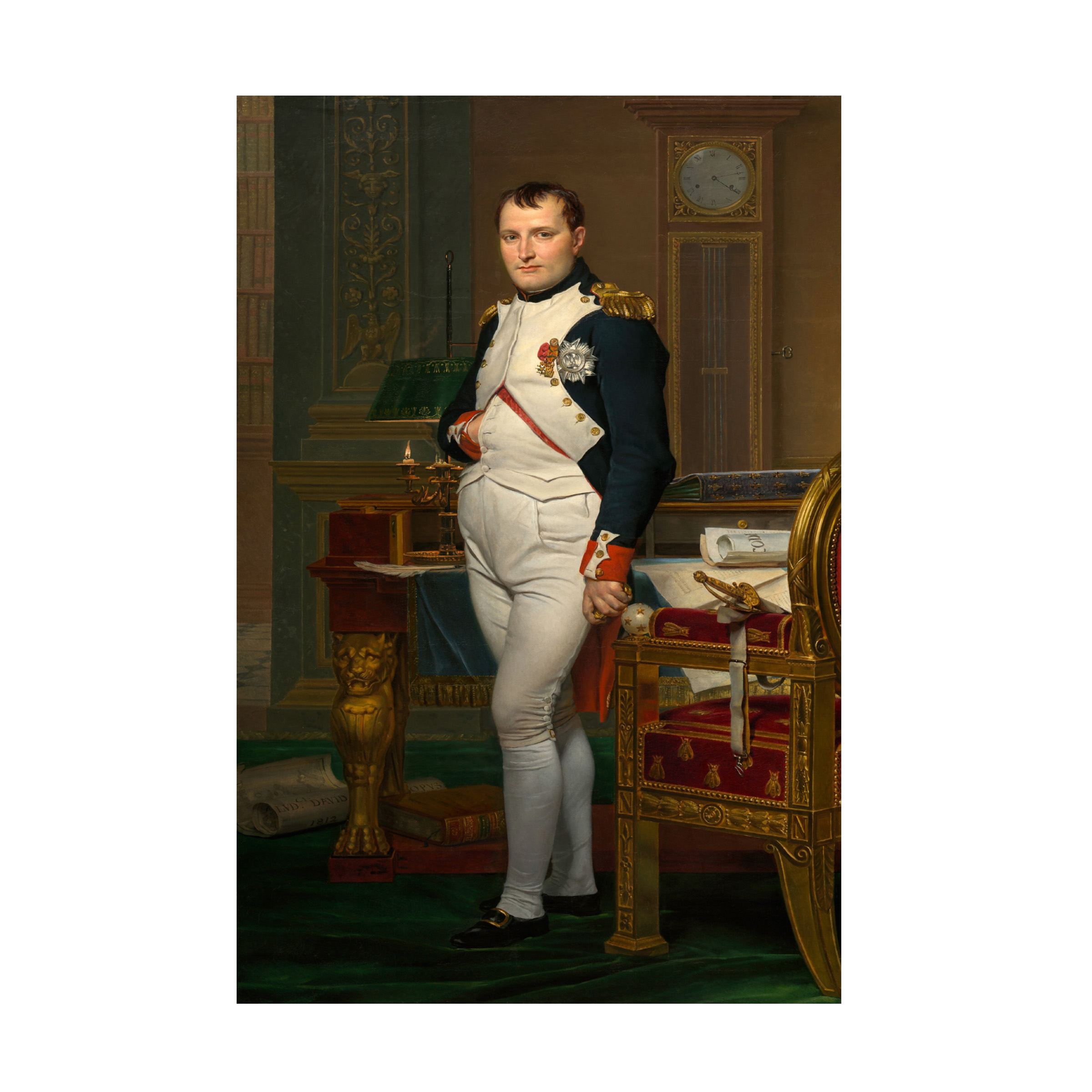 David 'The Emperor Napoleon In His Study At The Tuileries' Canvas Art