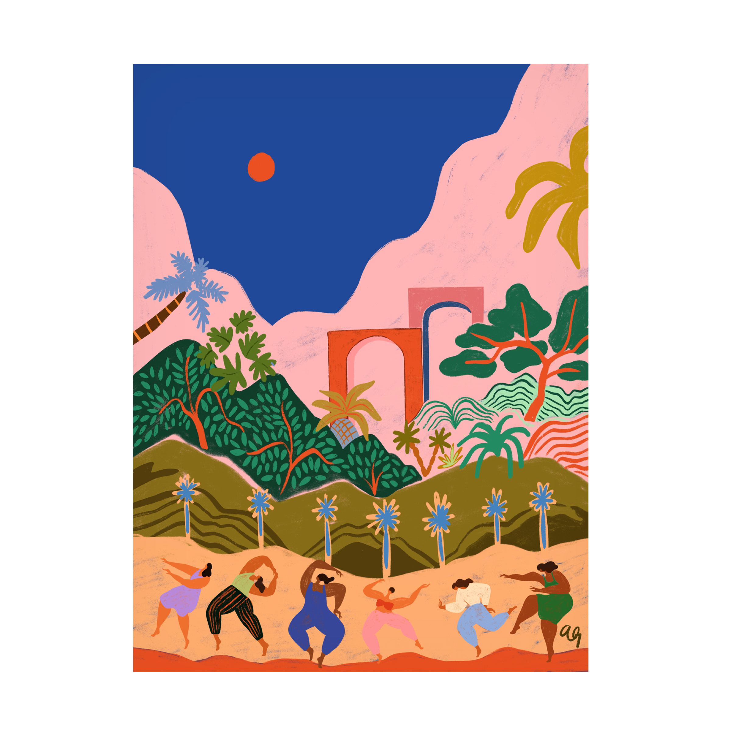 Arty Guava 'Dancing In Paradise' Canvas Art