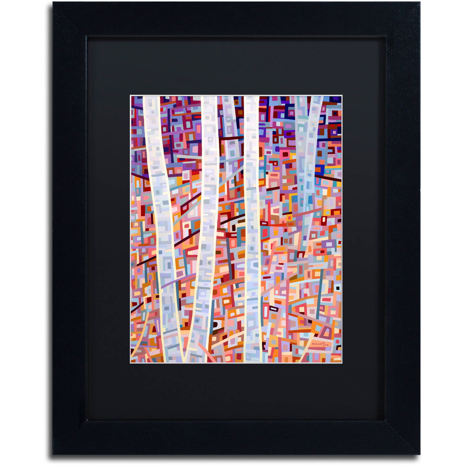 Mandy Budan 'Incandescence' Black Matted Framed Art